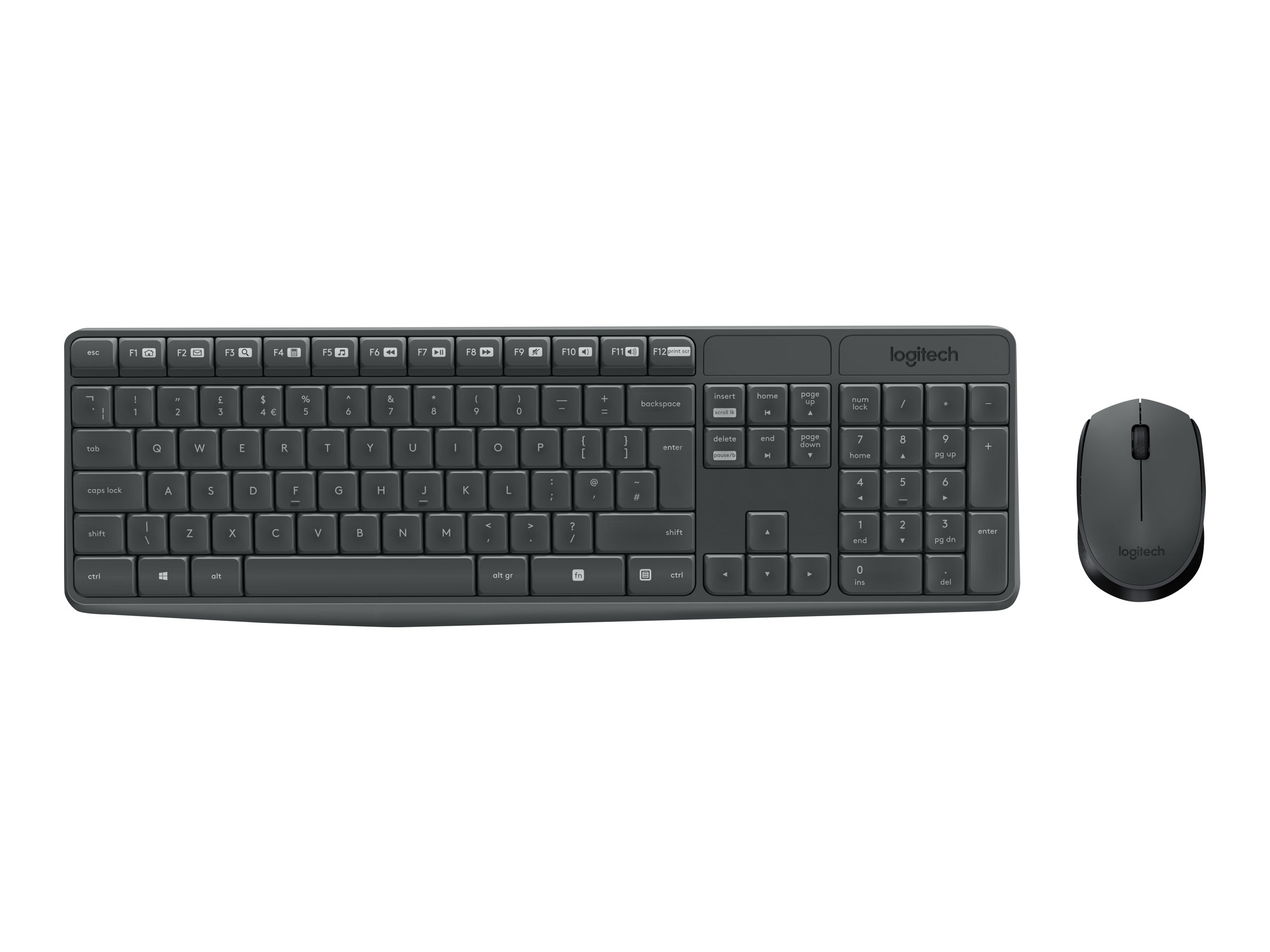 Logitech MK235 - Tastatur-und-Maus-Set - kabellos2.4 GHz - Deutsch