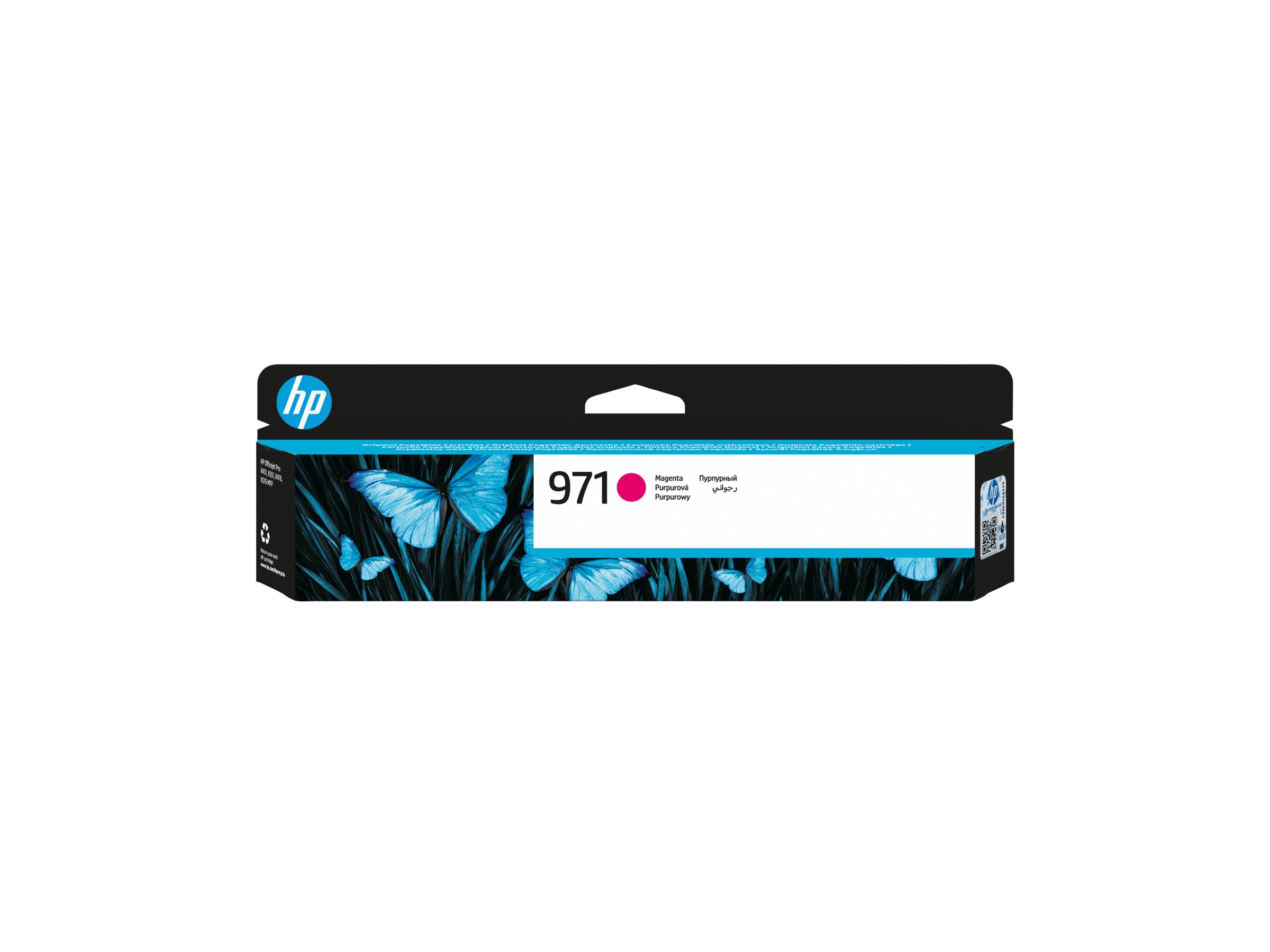 HP 971 - Magenta - original - Tintenpatrone -für Officejet Pro X451dn - X451dw - X476dn MFP - X476dw MFP - X551dw - X576dw MFP