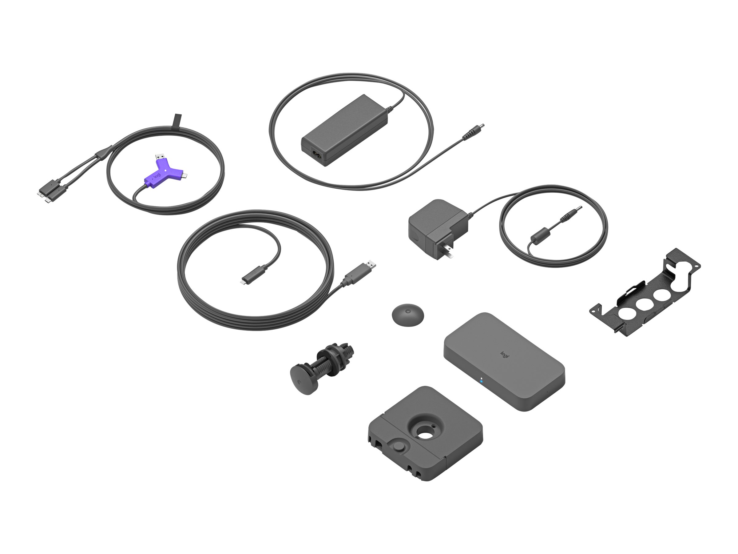 Logitech Swytch - Hub - 2 x HDMI + 1 x SuperSpeedUSB + 2 x USB-C - Desktop - für Room Solution Huddle - Large