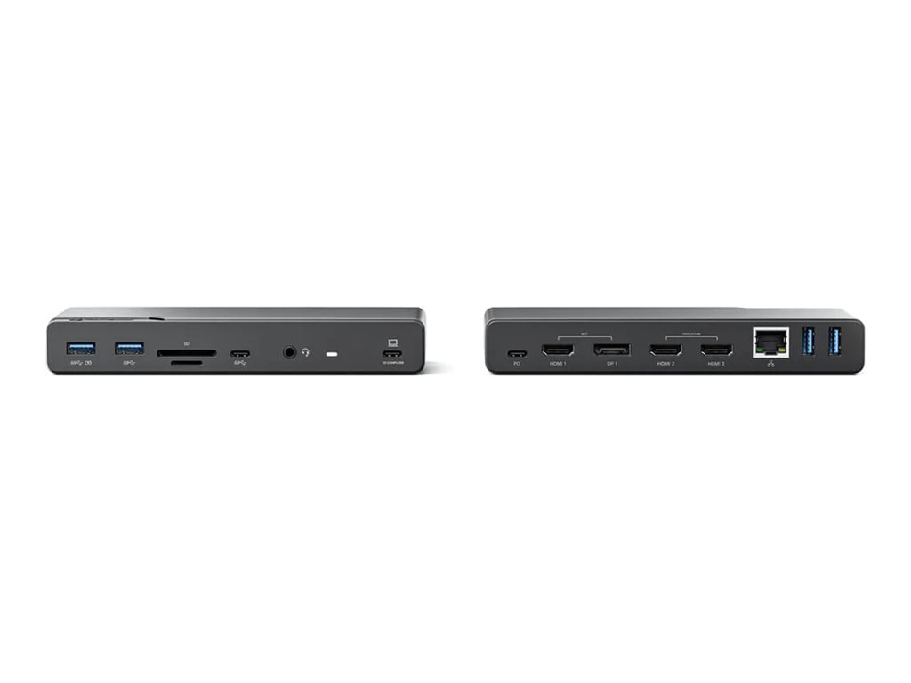 Alogic DV4 - Dockingstation - für Laptop - USB-C/ USB-A - 3 x HDMI - DP - 1GbE
