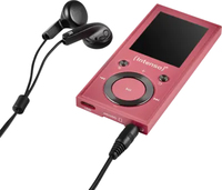 Intenso Video Scooter BT MP3-Player 64 GB – Bluetooth 5.0, 1,8" LCD Display, USB-C, microSD-Kartenleser, 18 Std. Akkulaufzeit, Musik- & Videoplayer, Pink, MP3 Spieler, 16 GB, LCD, USB 2.0, Pink, Kopfh