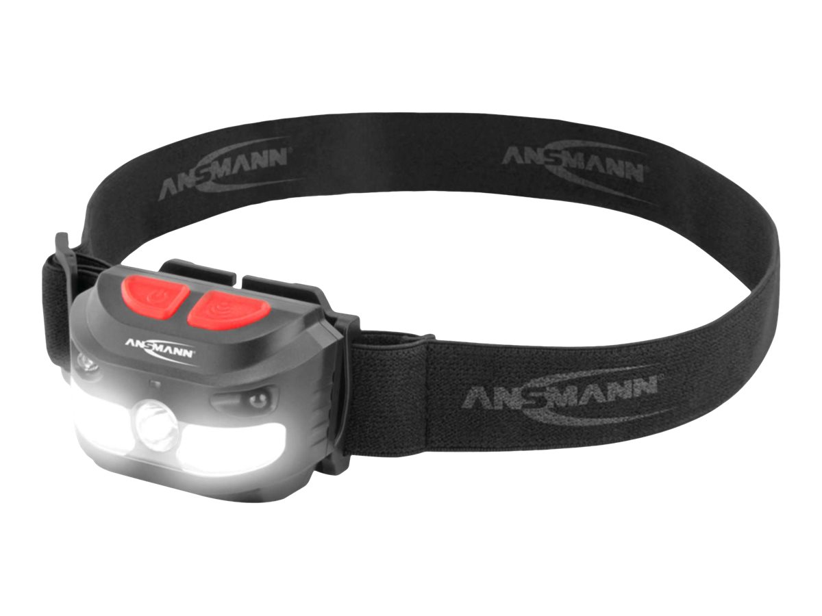 Ansmann HD250RS - Stirnlampe - LED x 2 - gesamt:9 W - Schwarz