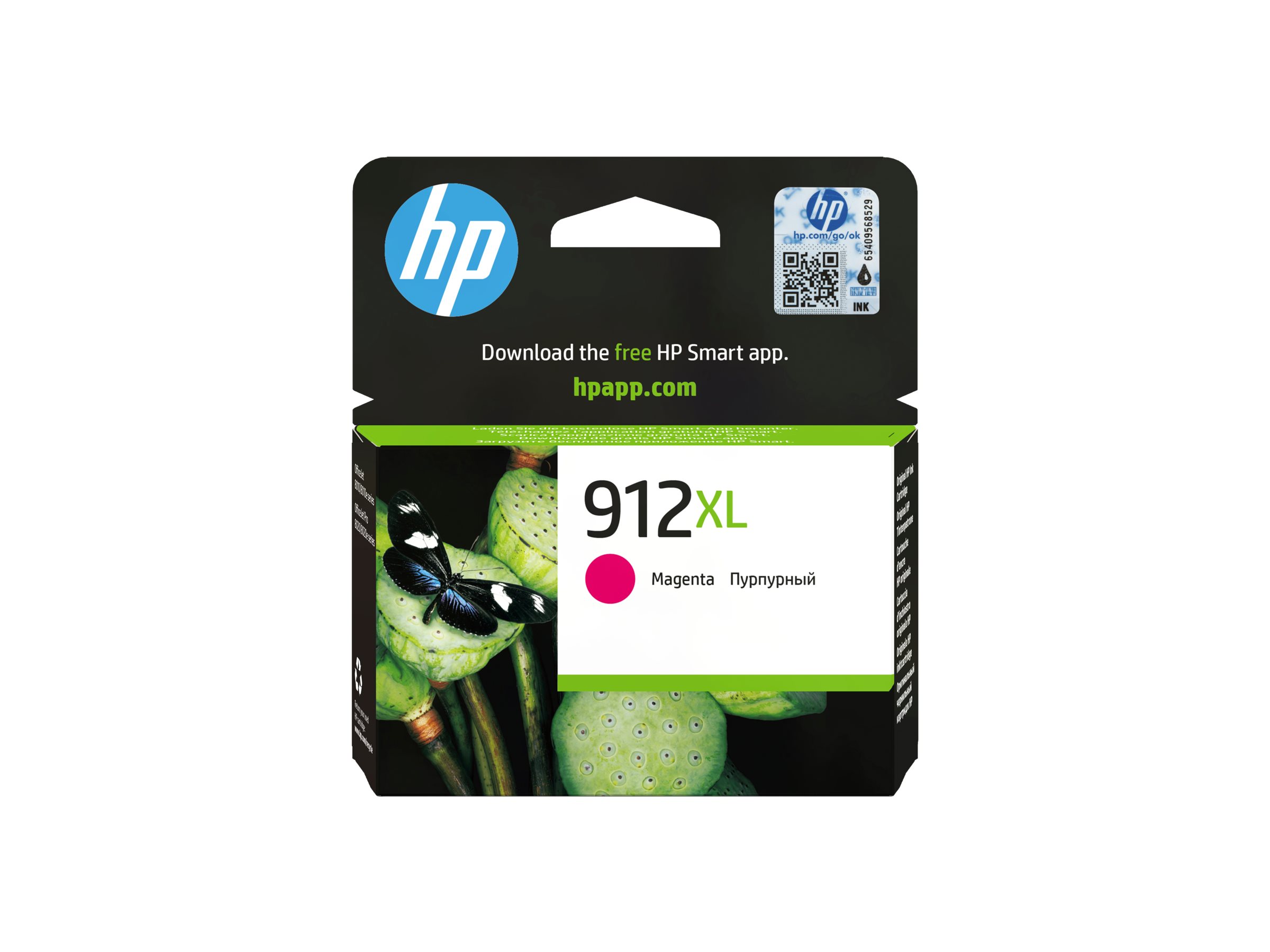 HP 912XL Magenta Original Druckerpatrone mit hoher Reichweite, Hohe (XL-) Ausbeute, Magenta, Tinte auf Pigmentbasis, 9 ml, 1 Stück(e), Einzelpackung912XL Magenta Original Druckerpatrone mit hoher Reic