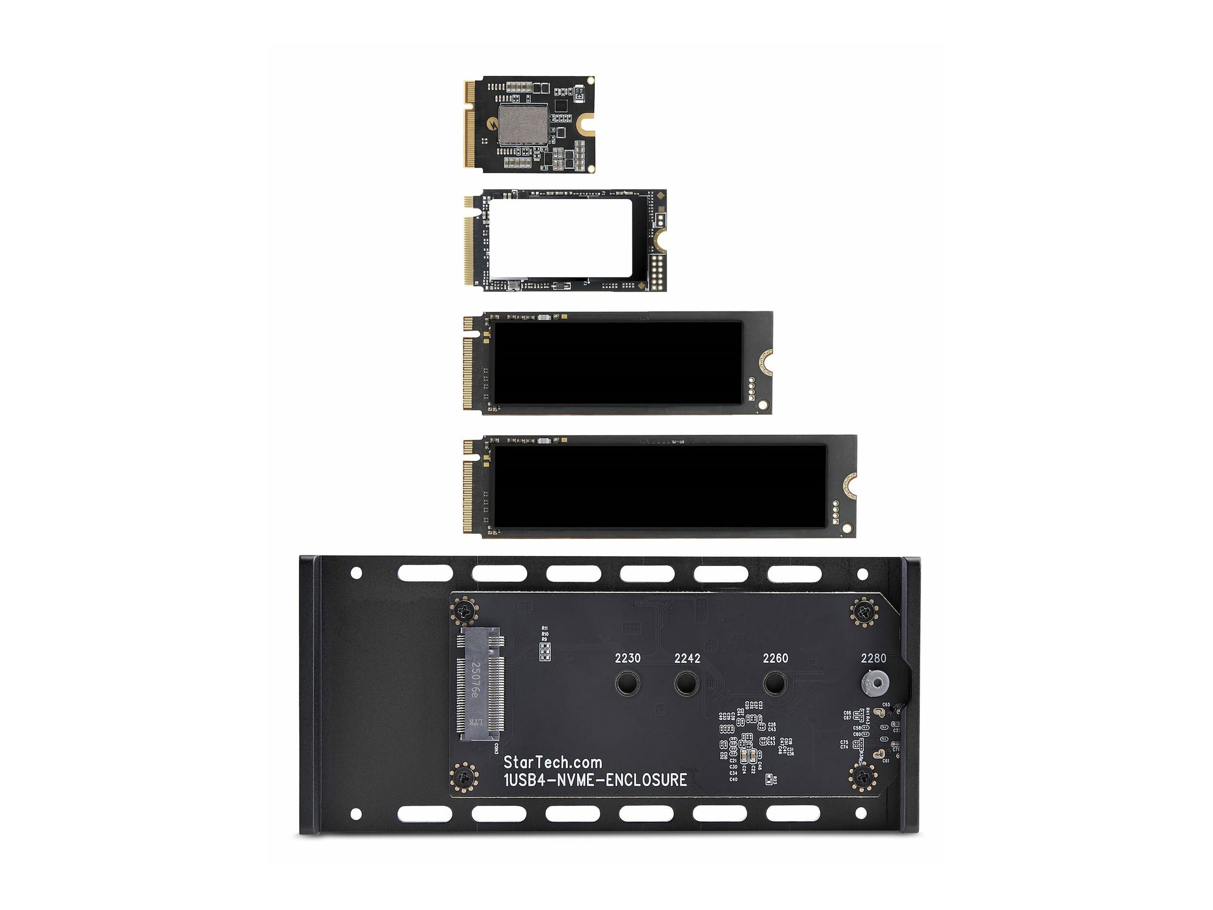 StarTech.com Speichergehäuse - 1 Schächte (PCIe 4.0 x 4 (NVMe)))