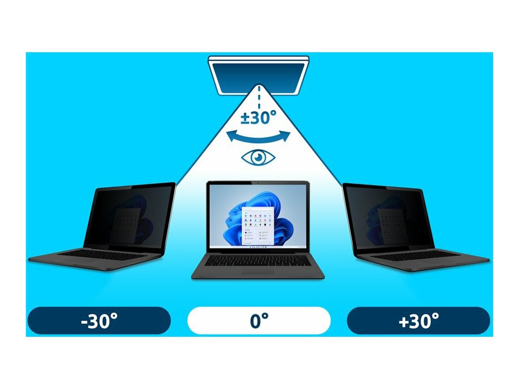 Kensington Blickschutzfilter für Notebook - 2-Wege - abnehmbar - 43.2 cm (17")Blickschutzfilter für 17“ Laptops (5:4)