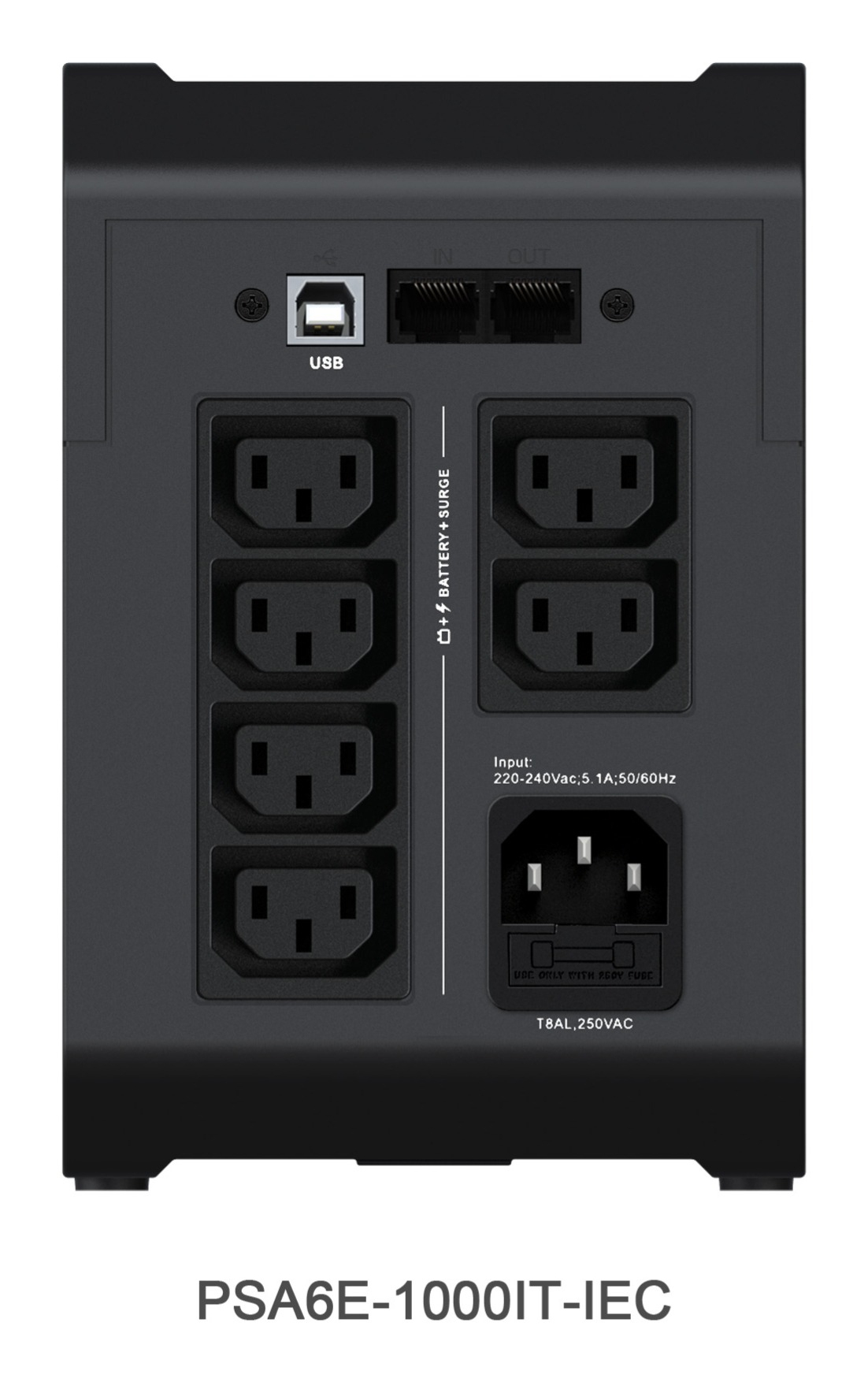 Vertiv Essential Series - USV - AC 220 - 240 V525 Watt - 1000 VA - 1-phasig - Ausgangsanschlüsse: 4
