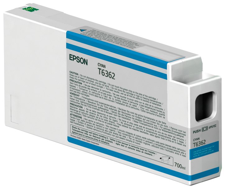 Epson UltraChrome HDR - 700 ml - Cyan - originalTintenpatrone - für Stylus Pro 7700 - Pro 7890 - Pro 7900 - Pro 9700 - Pro 9890 - Pro 9900 - Pro WT7900