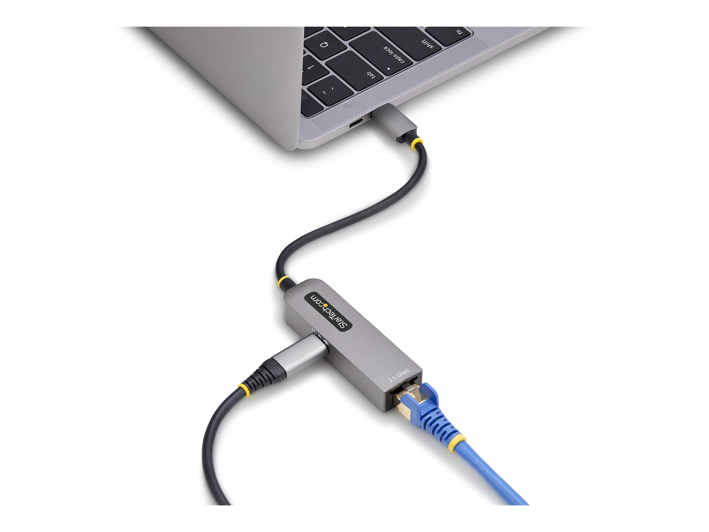 StarTech.com Startech 2.5GbE USB-C to Ethernet Adapter - NetzwerkadapterUSB-C 3.2 Gen 1 / Thunderbolt 3 - 10M/100M/1G/2,5 Gigabit Ethernet + USB-C 3.2 Gen 1 - Space-grau