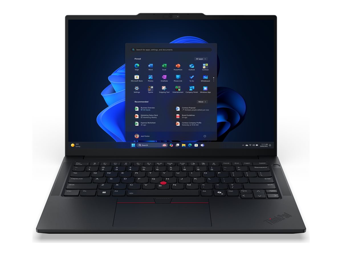 Lenovo ThinkPad E14 Gen 7 21U2 - 180°-Scharnierdesign - Intel Core Ultra 7 258V / 2.2 GHz - Win 11 Pro - Intel Arc Graphics 140V - 32 GB RAM - 1 TB SSD TCG Opal Encryption 2, NVMe - 35.6 cm (14")IPS 1