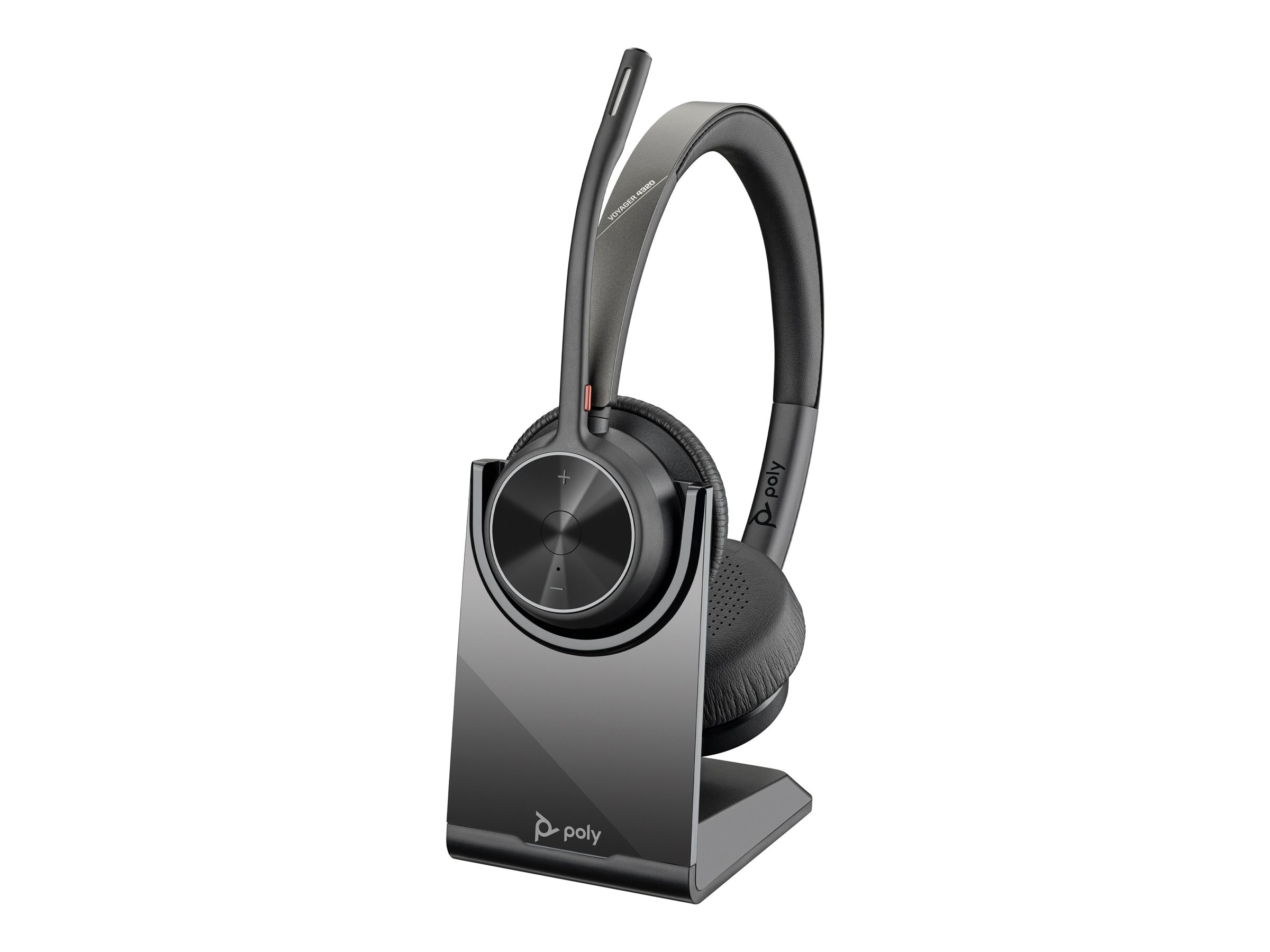 Poly HP Poly Voyager 4320 - Headset - On-Ear - Bluetoothkabellos - Schwarz - Zertifiziert für Microsoft Teams - Zoom-zertifiziert