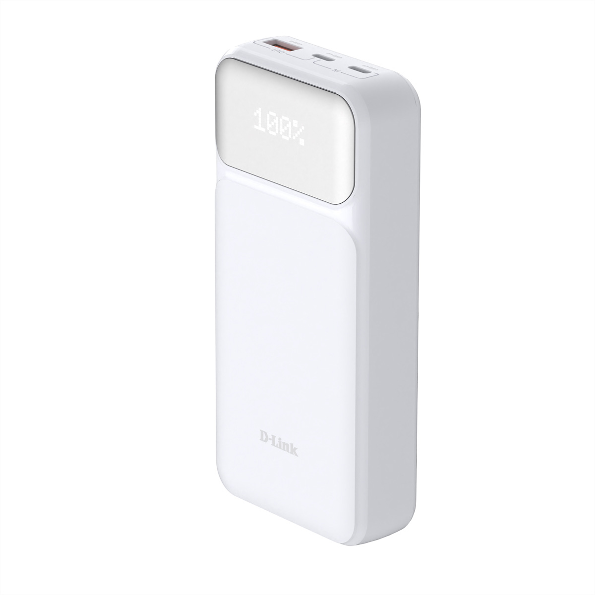 D-Link DPP-201 - Powerbank - 20000 mAh - 65 Watt - PD 3.0, QC 3.0, PD 2.0, QC 2.0 - 3 Ausgabeanschlussstellen (USB Typ A, 2 x USB-C)20000mAh Power Bank - 144 x 69 x 29 mm