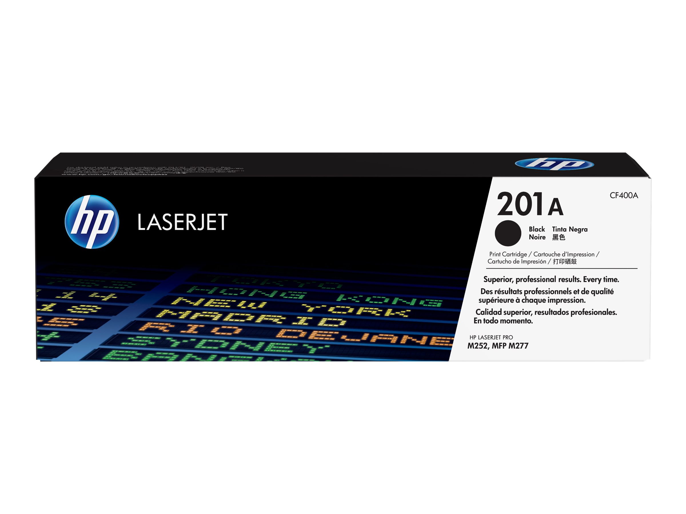 HP 201A - Schwarz - original - LaserJet - Tonerpatrone (CF400A)für Color LaserJet Pro M252dn - M252dw - M252n - MFP M277c6 - MFP M277dw - MFP M277n
