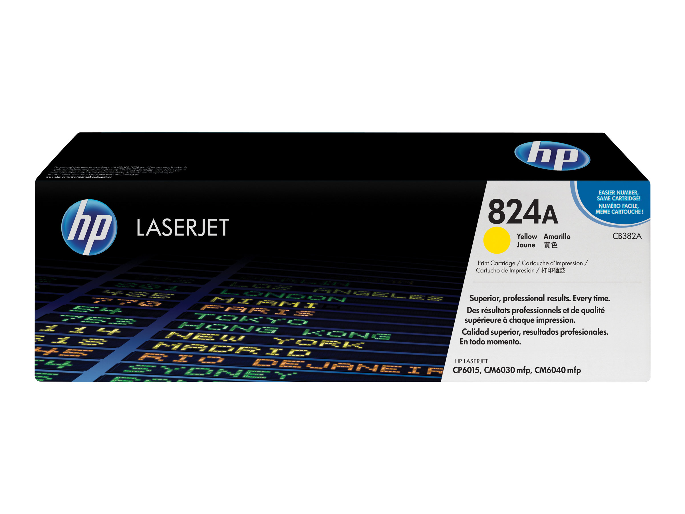 HP 824A - Gelb - original - LaserJet - Tonerpatrone (CB382A)für Color LaserJet CM6040 - CM6040f - CM6049f - CP6015de - CP6015dn - CP6015n - CP6015x - CP6015xh