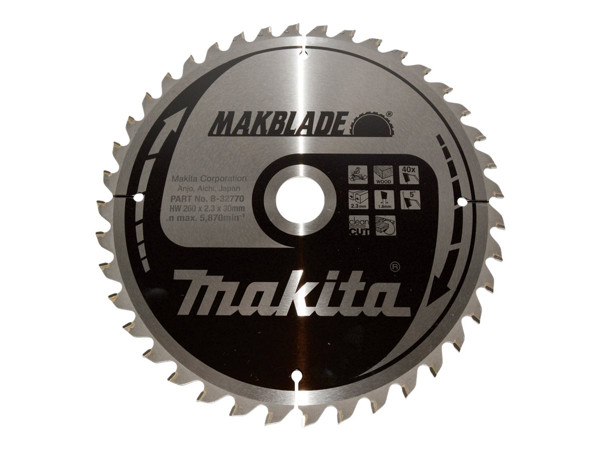 Makita MAKBLADE - Kreissägeblatt - für Holz260 mm - 40 Zähne - für Makita LS1018L - LS1018LN