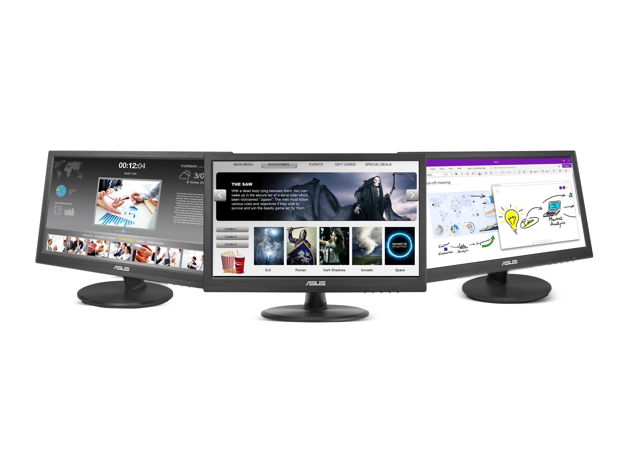 ASUS VT169HE - LED-Monitor - 40.6 cm (16") - Touchscreen - 1920 x 1080 Full HD (1080p)@ 60 Hz - IPS - 220 cd/m² - 1000:1 - 5 ms - HDMI - VGA
