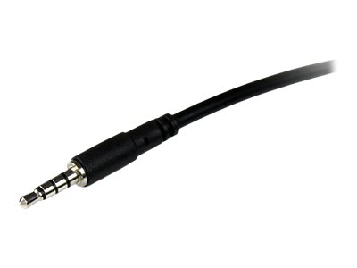 StarTech.com 2m 4 Pol. 3,5mm Klinke VerlängerungskabelHeadset-Erweiterungskabel - 4-poliger Mini-Stecker männlich zu 4-poliger Mini-Stecker weiblich - 2 m - Schwarz - für P/N: MUYHSFMM - MUYHSMFF - MU