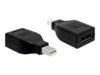 Delock DisplayPort-Adapter - Mini DisplayPort (M)zu DisplayPort (W) - Schwarz