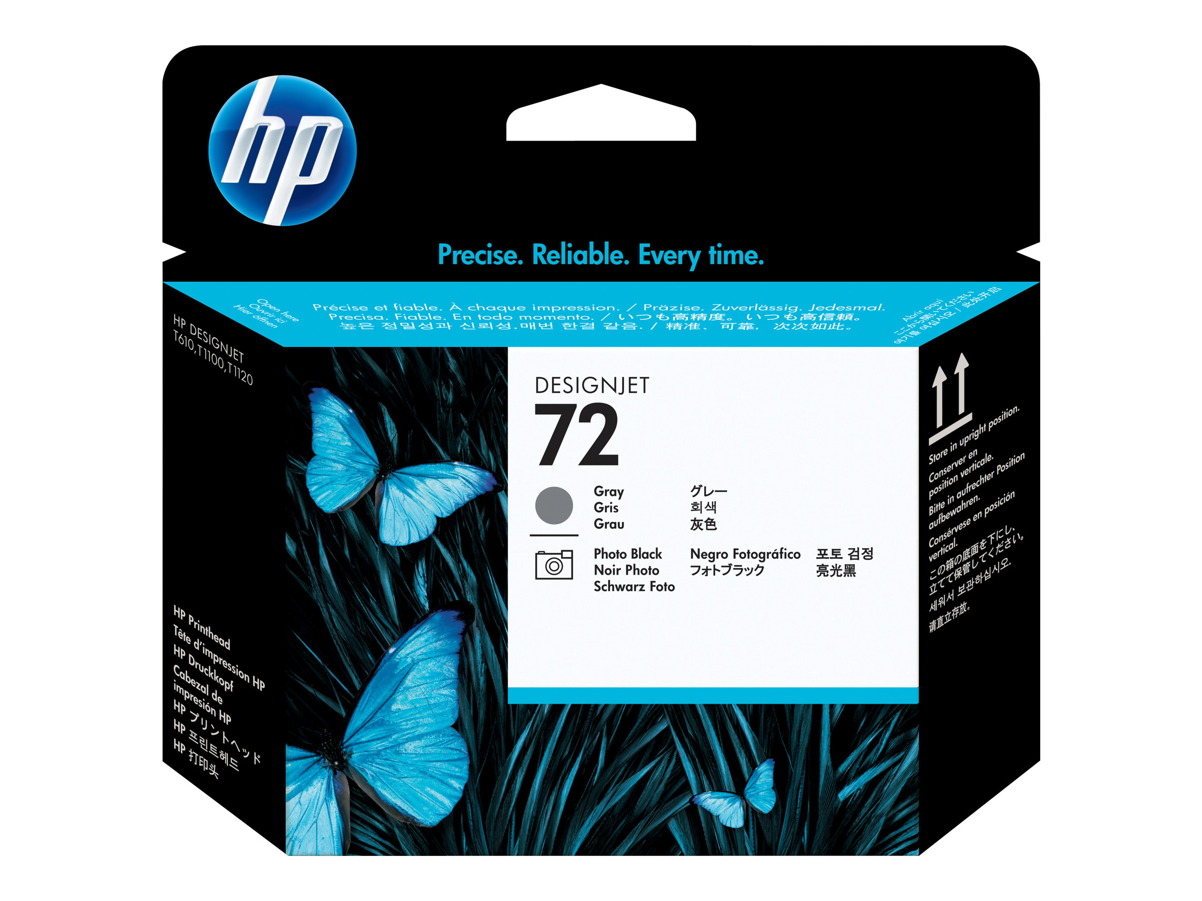 HP 72 - Grau, Photo schwarz - Druckkopf - fürDesignJet T1100 - T1100ps - T1200 - T1200ps - T1300 - T610 - T620 - T770 - T790
