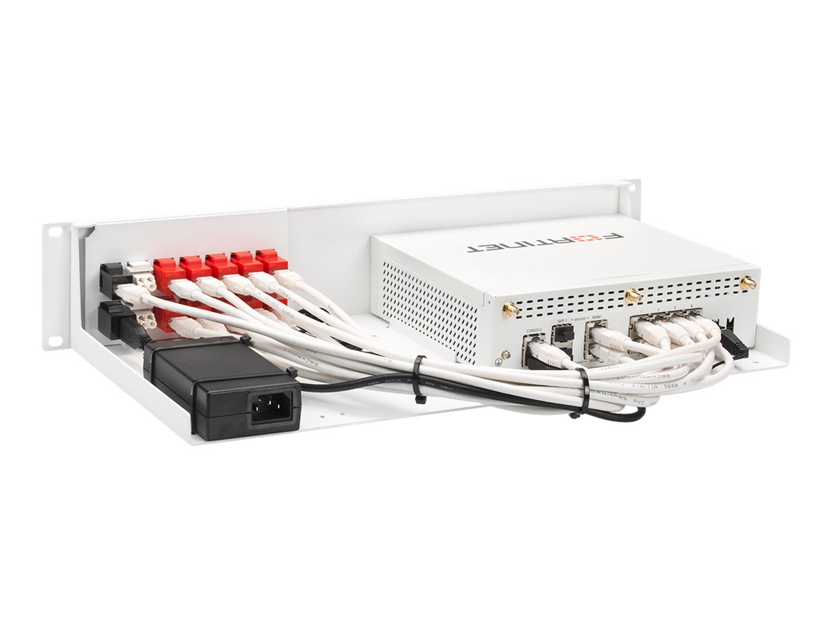Rackmount.IT RM-FR-T18 - Montagesatz für Netzwerkgeräte - Rack montierbar - RAL 9003, weiß - 1.3U - 48.3 cm (19")3 HE