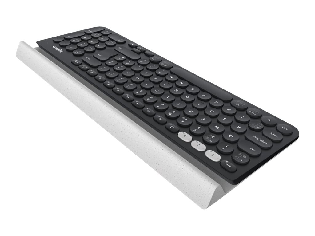 Logitech K780 Multi-Device - Tastatur - kabellosBluetooth - Deutsch - weiß