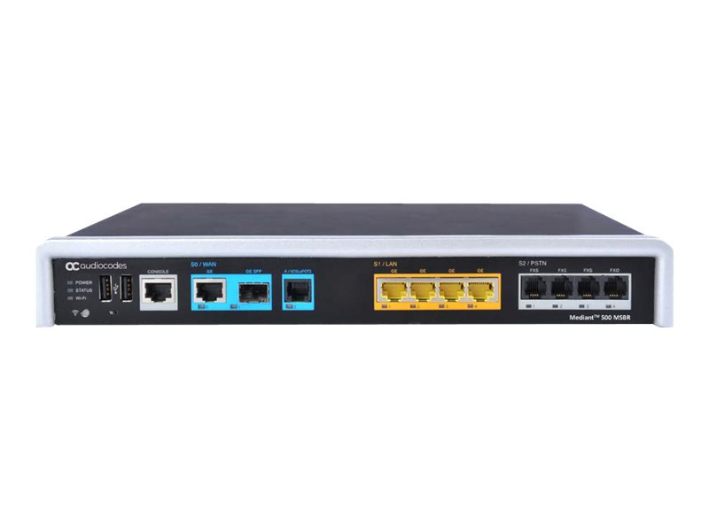 AudioCodes Mediant 500 MSBR - Router - DSL-Modem4-Port-Switch - 1GbE - MLPPP - PPP - ATM