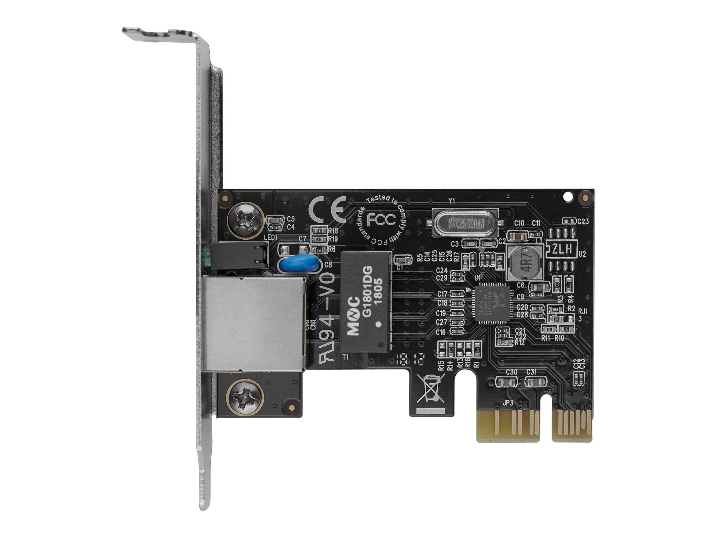 StarTech.com Startech Gigabit Ethernet PCI Express Low ProfileNetzwerkkarte - PCIe Server NIC Netzwerkadapter 10 / 100 / 1000 Mbit/s - Netzwerkadapter - PCI Express x1 Low-Profile - Gigabit Ethernet x