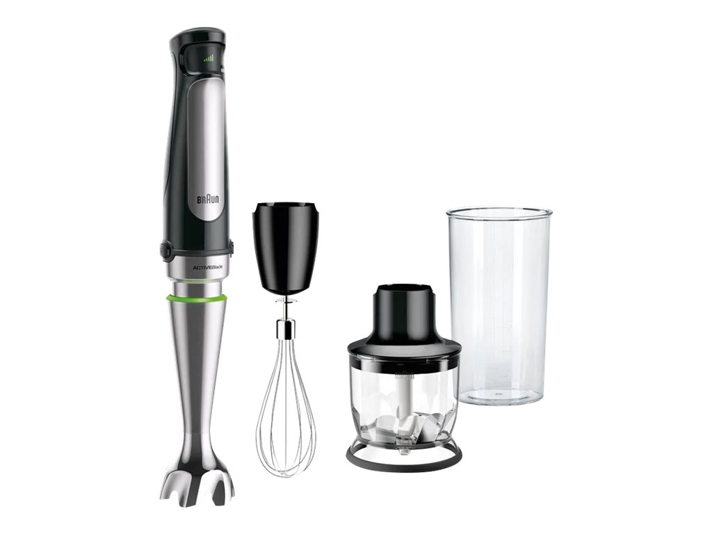 Braun Multiquick 7 MQ 7025X - Handmixer - 1 kWschwarzer / gebürsteter Edelstahl in Premiumqualität