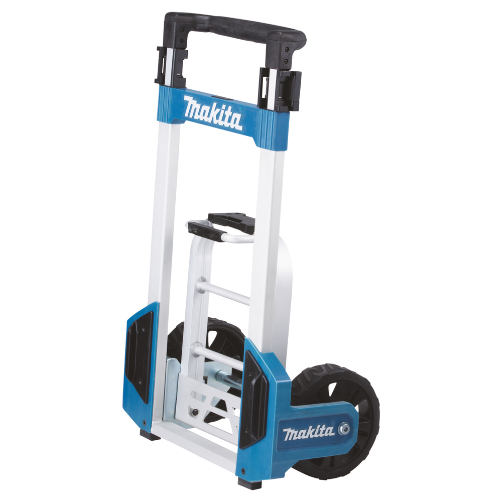 Makita TR00000001, Transportwagen, Schwarz, Blau, Weiß, 125 kg, 2 Rad/RäderHöhenverstellbarer Trolley zum einfachen MAKPAC-Transport inklusive Sicherungsgurt
