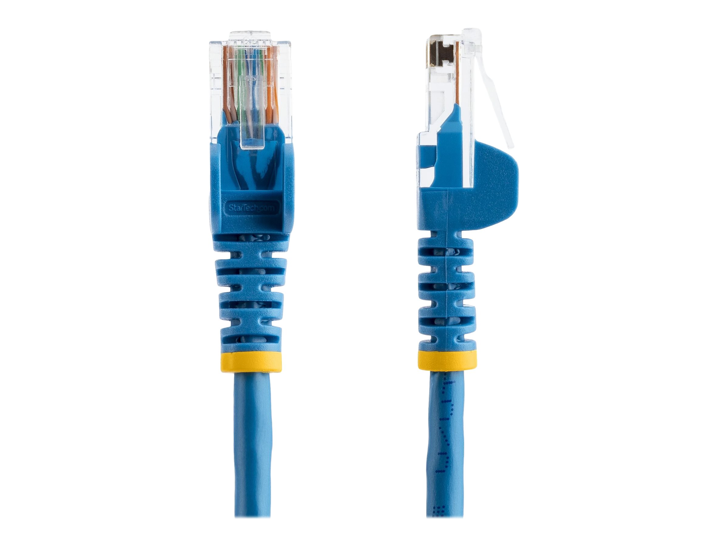 StarTech.com 3m Cat5e RJ45 UTP Netzwerkkabel Snagless - Cat 5e Patchkabel - Blau - Stecker / Stecker - Patch-Kabel - RJ-45 (M)zu RJ-45 (M) - 3 m - UTP - CAT 5e - geformt - ohne Haken - Blau