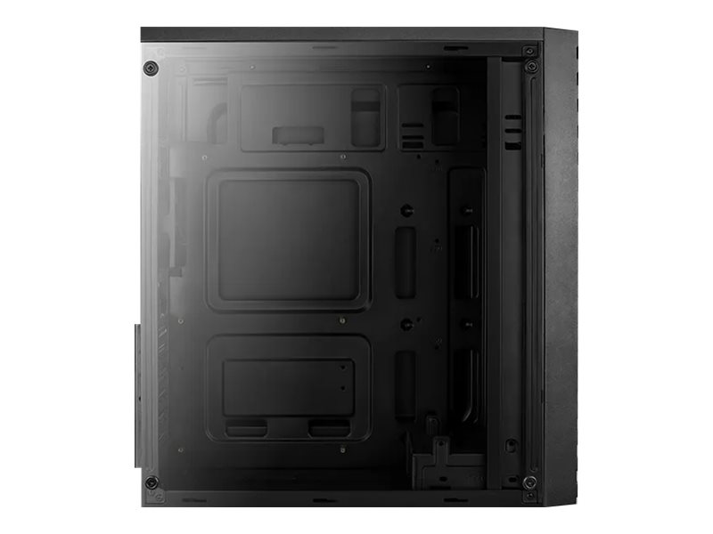 AEROCOOL ADVANCED TECHNOLOGIES AeroCool Streak - Tower - ATX - Seitenteil mit Fenster (Acryl)keine Spannungsversorgung (ATX) - Schwarz - USB/Audio