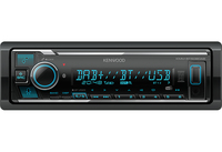 Kenwood Electronics KMM-BT508DAB, Schwarz, 1 DIN, 200 W, 50 W, 24 h, AAC, FLAC, MP3, WAV, WMA Digital Media Receiver mit DAB+ - Bluetooth & Amazon Alexa Control