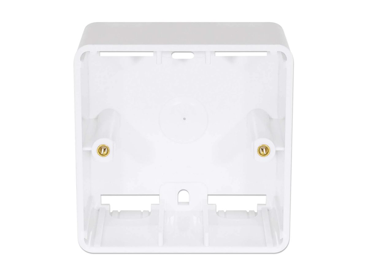 Intellinet Aufputzbox - Unterputzdose, fürWandplatten - Signal White - RAL 9003