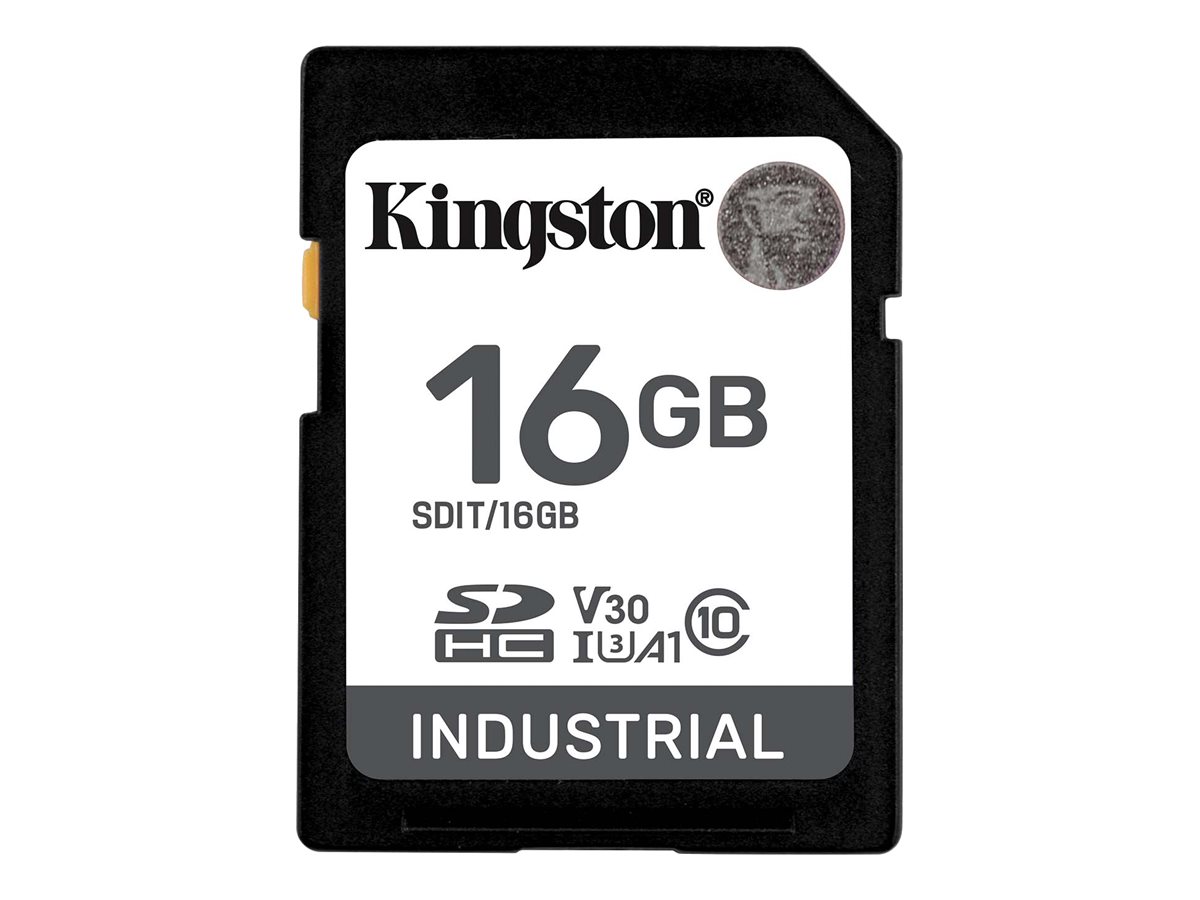 Kingston Industrial - Flash-Speicherkarte - 16GB - A1 / Video Class V30 / UHS-I U3 / Class10 - microSDHC UHS-I