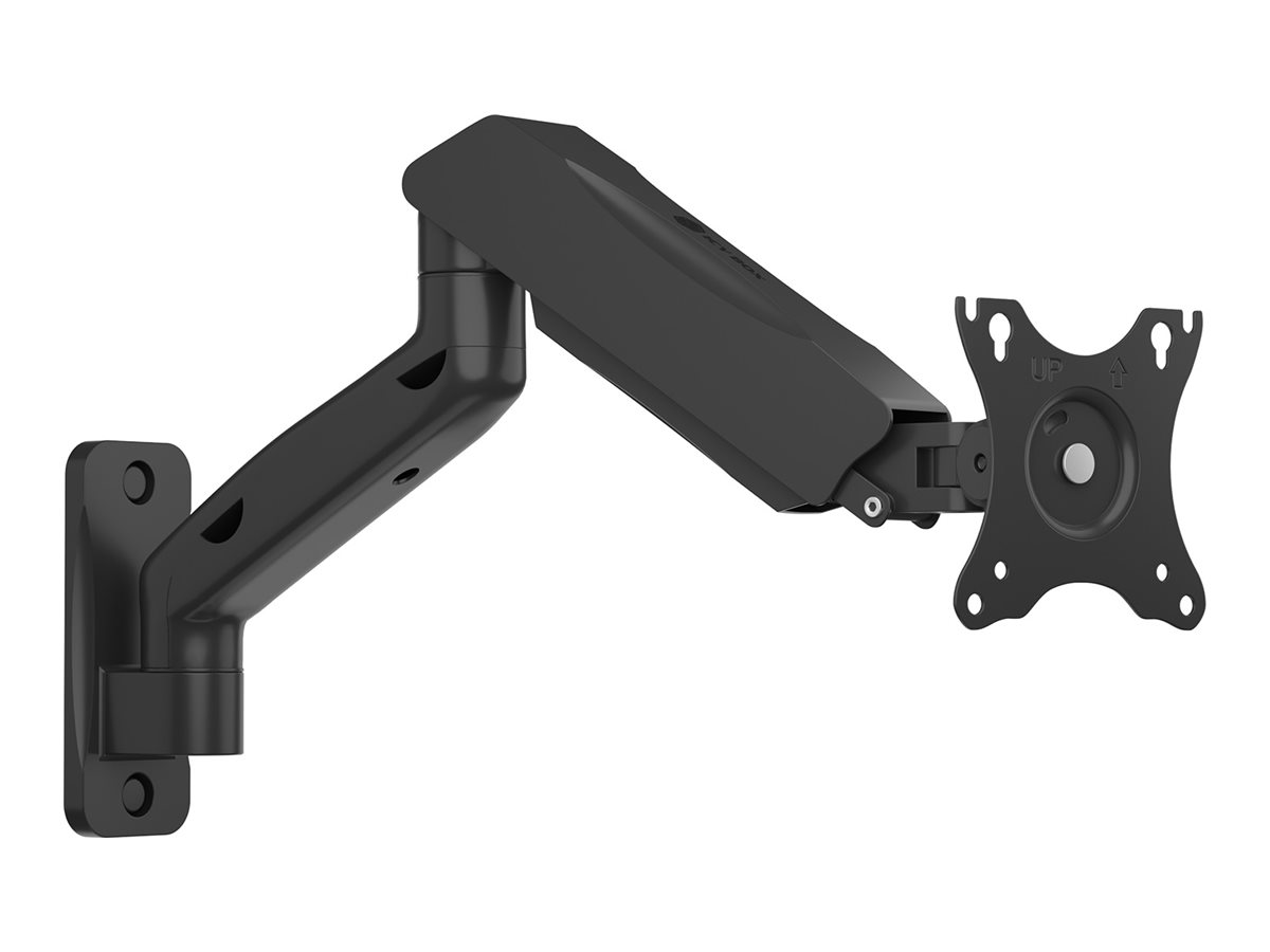 ICY BOX IB-MS103-W - Befestigungskit - einstellbarer Arm - für Flachbildschirm - ergonomisch - Kunststoff, Metall, Aluminium - Schwarz - Bildschirmgröße: bis zu 81,3 cm (bis zu 32 Zoll)