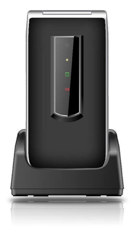 Bea-fon SL495 LTE, Klappgehäuse, Single SIM, 6,1 cm (2.4"), 1,3 MP, 1050 mAh, Schwarz, Silber6,1 cm - 1,3 MP - LTE - Bluetooth - Micro SD - 86 g