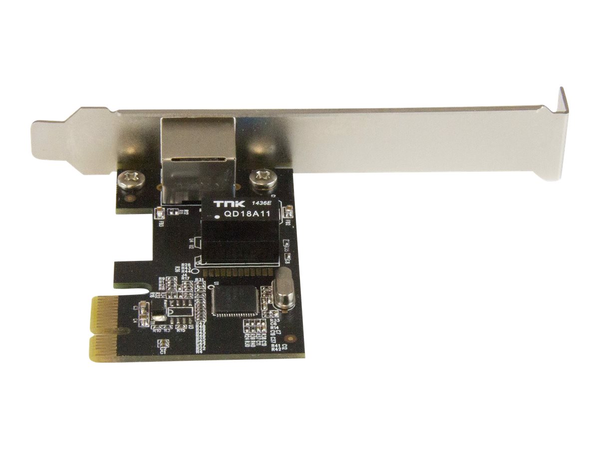 StarTech.com Startech 1 Port PCI Express Gigabit EthernetNetzwerkkarte - Intel I210 NIC - PCIe Netzwerk Adapter mit Intel Chip - Netzwerkadapter - PCI Express x1 Low-Profile - 1GbE - 1000Base-T - Schw