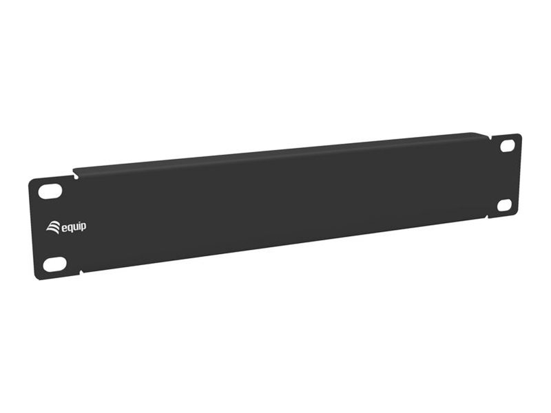 Equip Blindabdeckung - RAL 9005, Schwarz - 1U - 25.4 cm (10")10" Blindplatte - 1HE - Schwarz