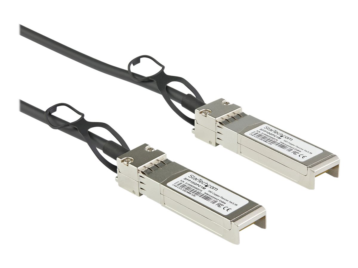 StarTech.com DACSFP10G3M SFP+ Kabel (3m, 10 GbE, Dell EMC DAC-SFP-10G-2M kompatibles SFP+ Kabel, Passives Kupfer DAC Kabel, Mini-GBIC) - 10GBase Direktanschlusskabel - SFP+ (S)eingerastet zu SFP+ (S)