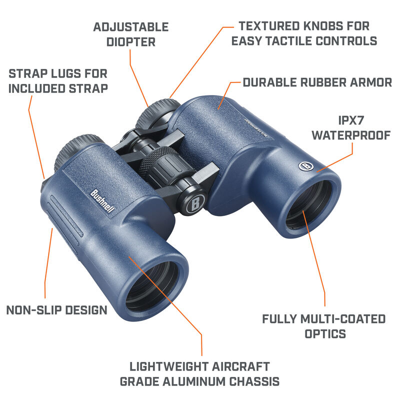 Bushnell 134212R, BaK-4 Porro, 12x, 4,2 cm, Voll mehrfachbeschichtet (FMC), Wasserfest, 881 g