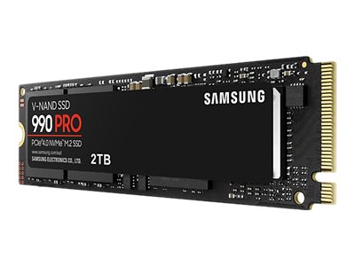 Samsung 990 PRO MZ-V9P2T0BW - SSD - verschlüsselt - 2 TB - intern - M.2 2280 - PCIe 4.0 x4 (NVMe)256-Bit-AES - TCG Opal Encryption 2.0