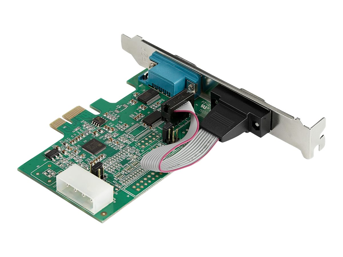 StarTech.com Startech 2 Port Serielle PCI Express RS232 Adapter Karte - Serielle PCIe RS232 Kontroller Karte - PCIe zu Dual Serielle DB9 - 16950 UART - Erweiterungskarte - Windows & Linux (PEX2S953)Se