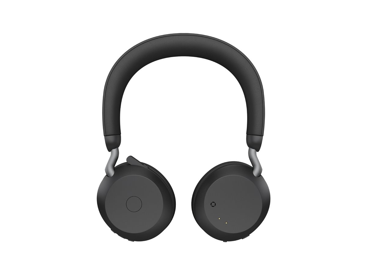 Jabra Evolve2 75 - Headset - On-Ear - Bluetoothkabellos - aktive Rauschunterdrückung - USB-A - Geräuschisolierung - Schwarz - Optimiert für UC