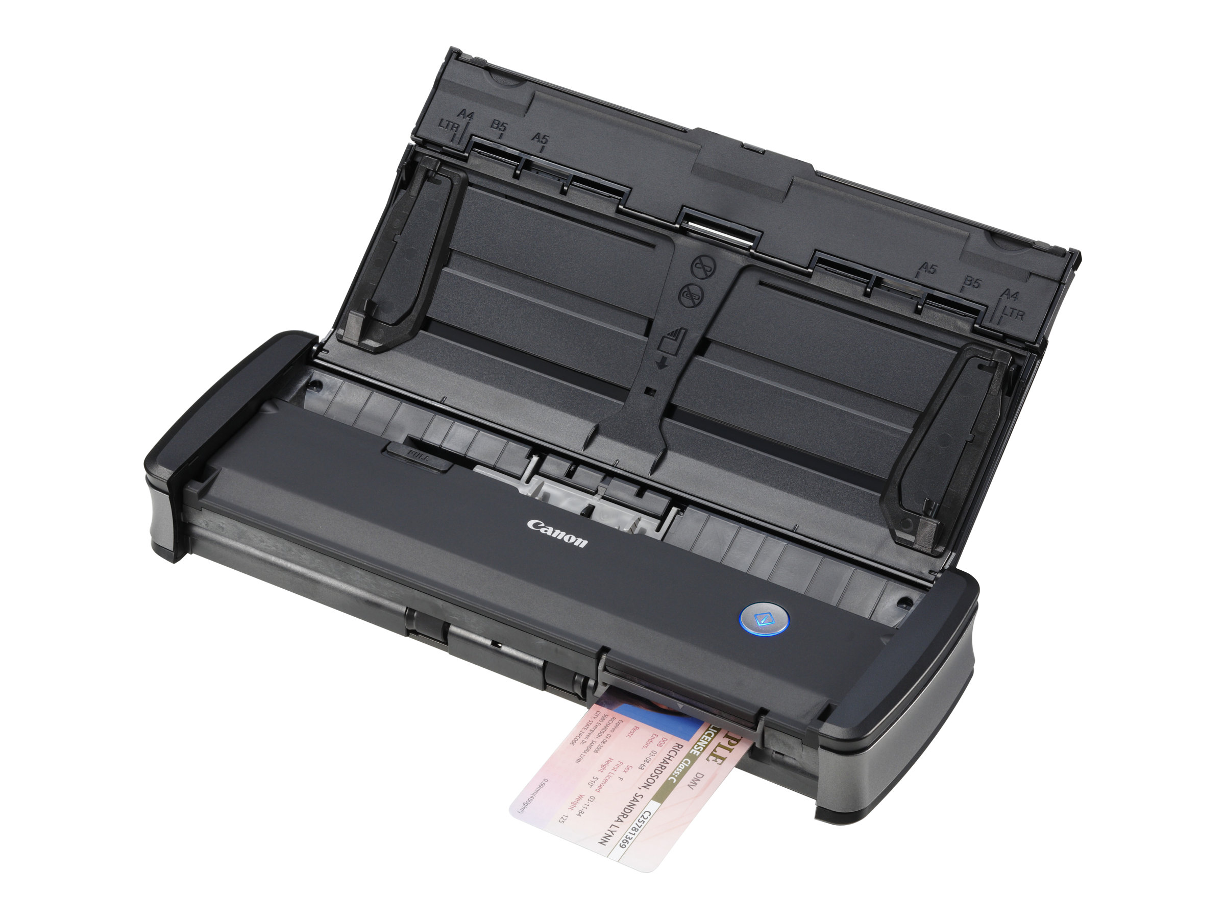 Canon imageFORMULA P-215II, 216 x 1000 mm, 600 x 600 DPI, 24 Bit, Scanner mit Vorlageneinzug, Schwarz, Grau, CMOS CISCMOS CIS - 600dpi - RGB LED - 15ppm - USB 2.0/3.0 - RoHS - Energy Star