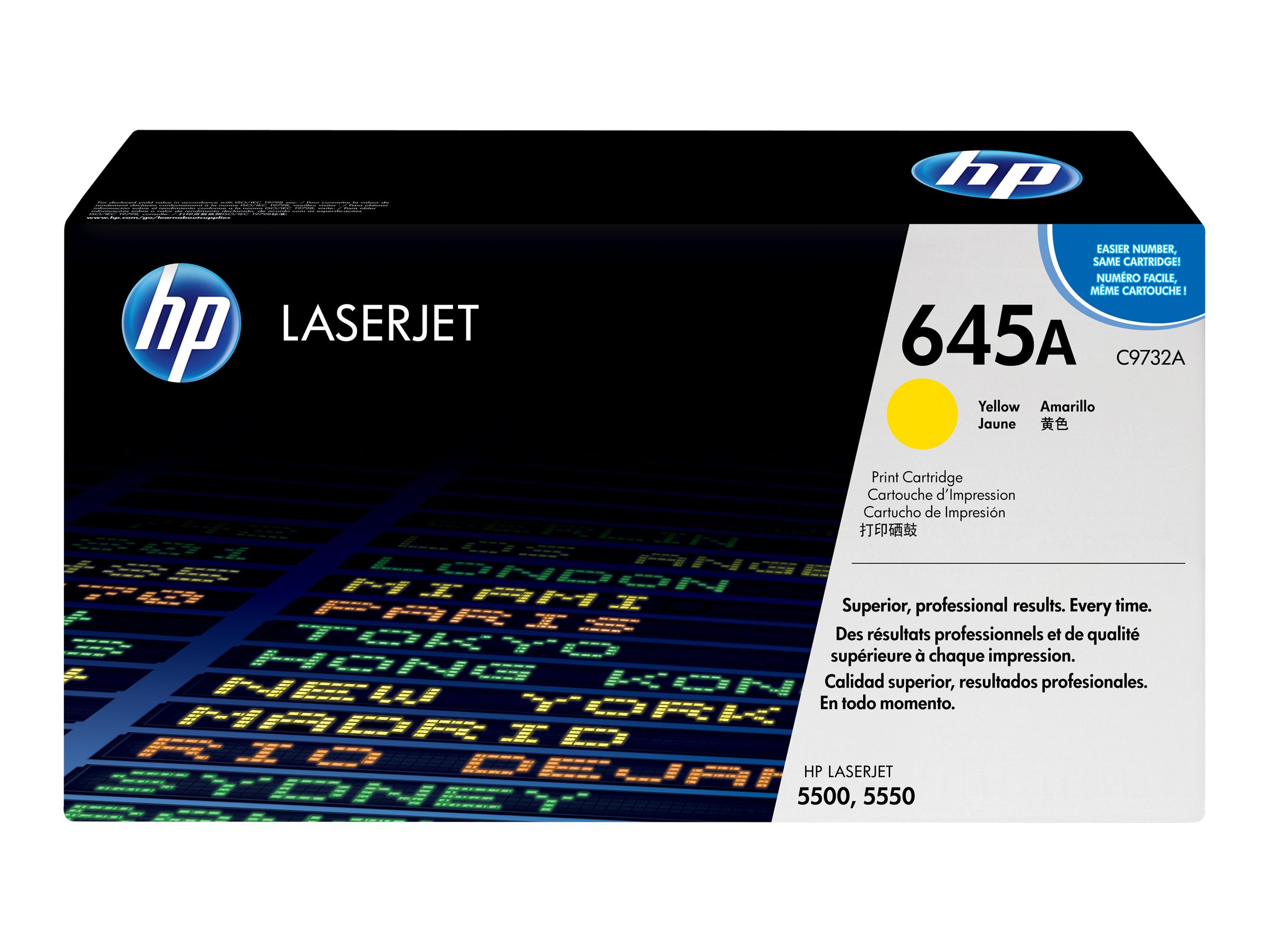 HP 645A - Gelb - original - LaserJet - Tonerpatrone (C9732A)für Color LaserJet 5500 - 5550