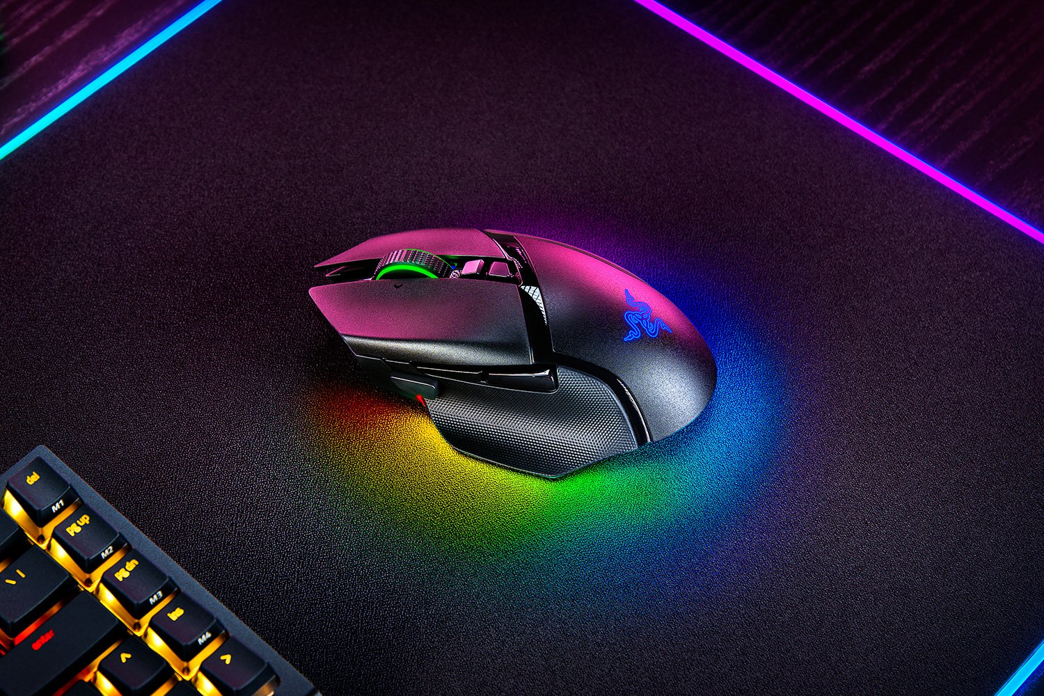 Razer Basilisk V3 pro - Maus - ergonomischFür Rechtshänder - optisch - 11 Tasten - kabellos - Bluetooth