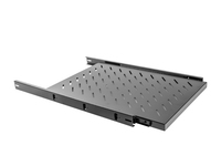 Lanberg Rack - Regal - RAL 9004, Schwarz - 1U - 48.3 cm (19")1 HE