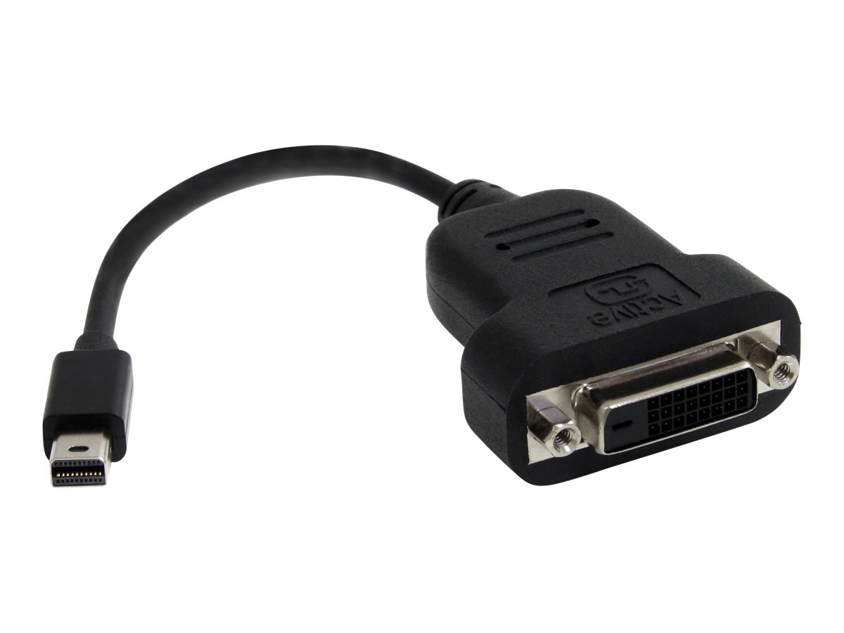 StarTech.com StarTech Aktiver Mini DisplayPort auf DVI Adapter - mDP zu DVI (Stecker/Buchse)Konverter - 1920x1200 - DVI-Adapter - Dual Link - Mini DisplayPort (M) zu DVI-D (W) - 20 cm - Schwarz