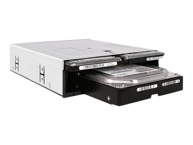 Icy Dock flexiDOCK MB095SP-B - Gehäuse für Speicherlaufwerke - 2.5", 3.5" (6.4 cm, 8.9 cm)Schwarz - Silber