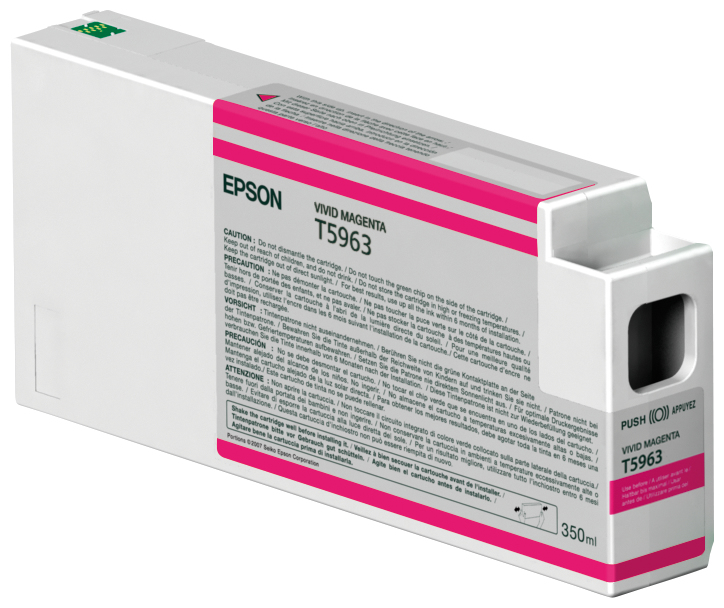 Epson T5963 - 350 ml - Vivid Magenta - originalTintenpatrone - für Stylus Pro 7700 - Pro 7890 - Pro 7900 - Pro 9700 - Pro 9890 - Pro 9900 - Pro WT7900