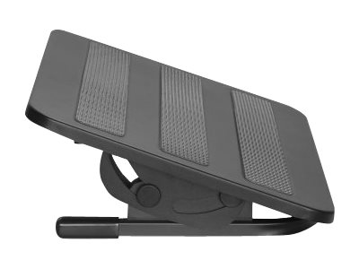 Manhattan Foot Rest, Under-Desk Comfort and ProductivityEnhancer - Tilts 300 x 380mm - Rubberised Surface - Black -  - Fußauflage - Schwarz